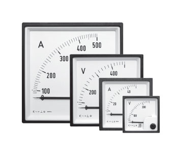 Analog voltmeter and ammeter